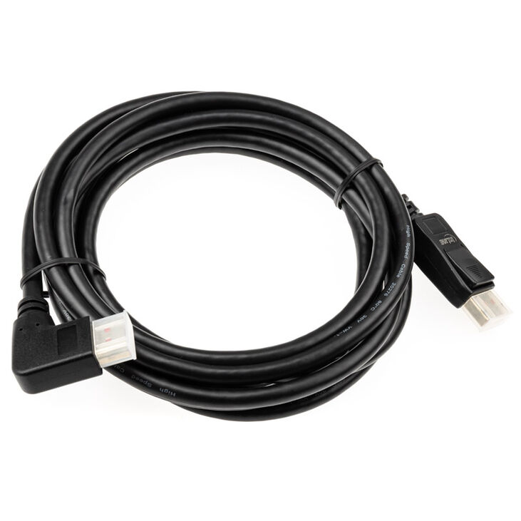 InLine 8K (UHD-2) DisplayPort Kabel, links gewinkelt, schwarz - 3m image number 1