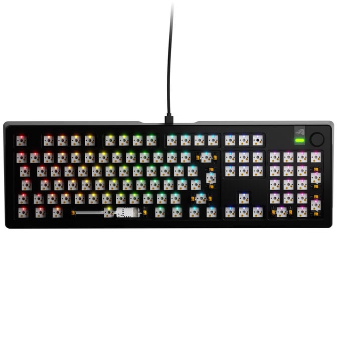Glorious GMMK 3 Pro 100 % Custom Gaming-Tastatur - Barebone, ISO-Layout, schwarz image number 1