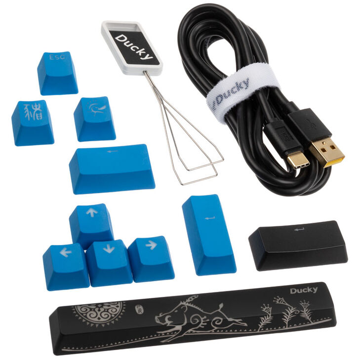 Ducky One 2 SF Gaming Tastatur, MX-Blue, RGB LED - schwarz (US) image number 7
