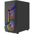 Aerocool Scape-G-BK-v2 Mid Tower, Tempered Glass, FRGB - Black image number null