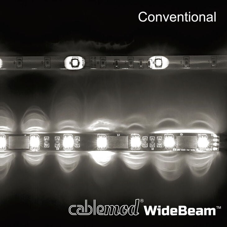 CableMod WideBeam Magnetic RGB LED Strip - 60cm / 30 LEDs image number 2