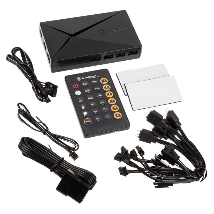 SilverStone SST-LSB02-E - ARGB LED Hub, Controller - schwarz image number 5