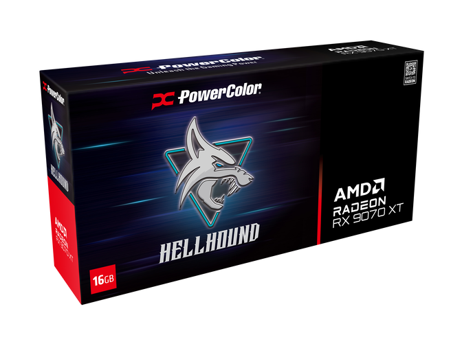 PowerColor Hellhound Radeon RX 9070 XT OC Grafikkarte, 16384 MB GDDR6 image number 1