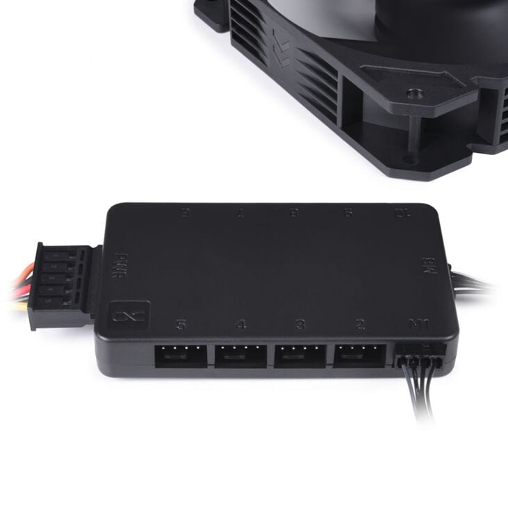 Alphacool Core 10x 4-Pin PWM Splitter - schwarz image number 4
