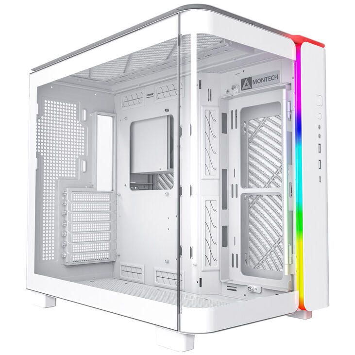 Montech KING 95 Mid Tower, Tempered Glass, ARGB - White image number 0