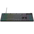 Corsair Gaming K55 Core RGB Gaming Keyboard, Full-Size (100%), Rubber Dome &ndash; grey, ISO (DE) image number null