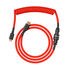 Glorious GMMK Coiled Cable Crimson Red, Spiralkabel, USB-C/USB-A - rot/schwarz image number null