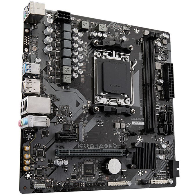 GIGABYTE A620M H Mainboard, Sockel AM5, AMD A620, mATX, DDR5 image number 1
