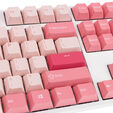 Ducky One 3 Gossamer Pink Gaming Keyboard - MX-Black Clear Top (US) image number null