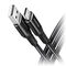 AXAGON BUCM-AM20AB USB-C zu USB-A Kabel, 2 m, USB 2.0, 3A, geflochten - schwarz