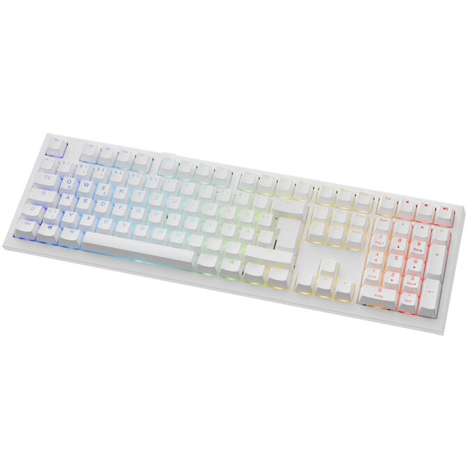 Ducky One X Wireless Gaming Tastatur, induktiv, Hot Swap, RGB - Ducky Inductive Switch, ISO (DE), wei&szlig; image number 2