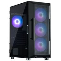 Zalman i3 Neo PC-Gehäuse, Midi-Tower, ATX, RGB, Tempered Glass - schwarz