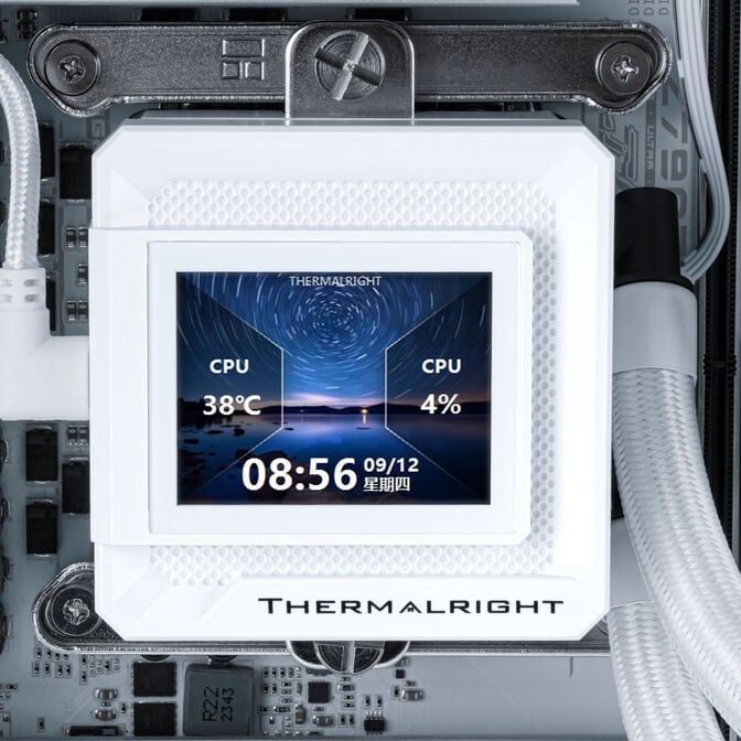 Thermalright Frozen Warframe SE Wasserk&uuml;hlung, ARGB - 360mm, wei&szlig; image number 6