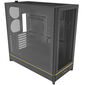 Montech HS01 PC case, midi tower, ATX, aRGB, tempered glass - black
