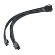 SilverStone 8-Pin-PCIe auf 6+2-Pin-PCIe Verl&auml;ngerung, 250mm - Schwarz image number null