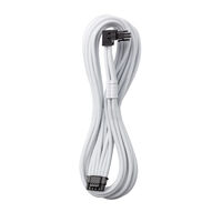 CableMod Universal Pro ModMesh 16-Pin to 16-Pin Cable, 90° Connector, Sleeved, StealthSense - White, 60 cm, Var. B