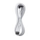 CableMod Universal Pro ModMesh 16-Pin to 16-Pin Cable, 90° Connector, Sleeved, StealthSense - White, 60 cm, Var. B