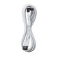 CableMod Universal Pro ModMesh 16-Pin to 16-Pin Cable, 90° Connector, Sleeved, StealthSense - White, 60 cm, Var. B