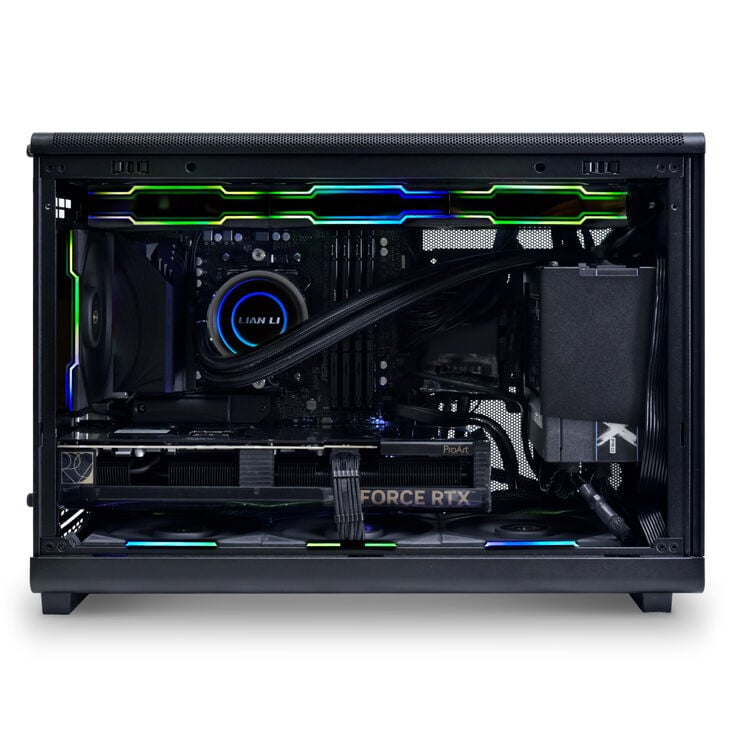 Lian Li DAN Cases A3-mATX Wood Edition PC-Gehäuse, Micro-ATX - Walnuss, schwarz image number 9