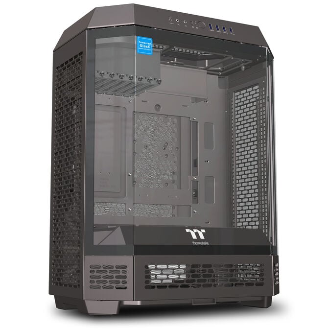 Thermaltake The Tower 600 PC Case, Mid Tower, ATX, Tempered Glass &ndash; includes 2x 140mm Fans, Black image number 0