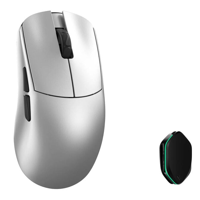 WLMouse YING Magnesium Kabellose Gaming Maus, PAW3950HS, 8K Polling, OMRON Optical Switches - silber image number 0