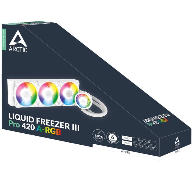 Arctic Liquid Freezer III Pro A-RGB 420 AiO Wasserk&uuml;hlung - 420mm, wei&szlig; image number 5