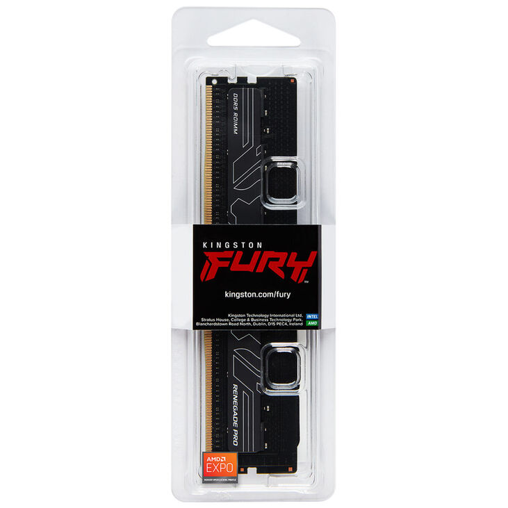 Kingston Fury Renegade Pro DDR5-6000 RAM, CL32, XMP + EXPO, ECC reg. - 32 GB, black image number 2