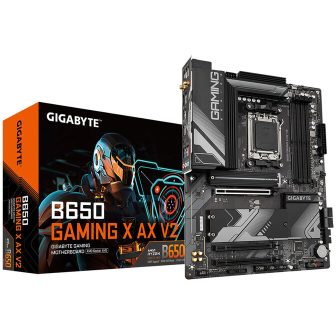 GIGABYTE B650 Gaming X AX V2 Motherboard, Socket AM5, AMD B650, ATX, DDR5 image number 0