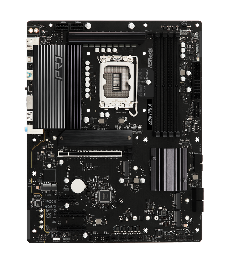 ASRock Z890 PRO-A Mainboard, Sockel LGA 1851, Intel Z890, ATX, DDR5 image number 2