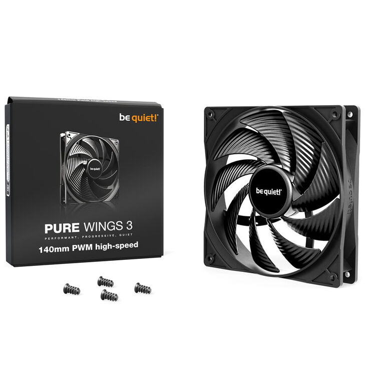 be quiet! Fan Pure Wings 3 PWM - 140mm, High Speed image number 2