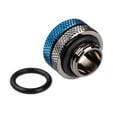 Bitspower Multi-Link Adapter connection straight G1/4 inch female thread to 12mm OD hard tube - glossy black image number null