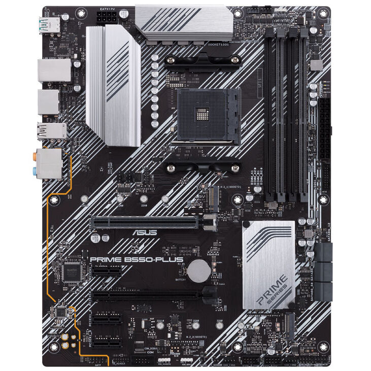 ASUS Prime B550-Plus Mainboard, Sockel AM4, AMD B550, ATX, DDR4 image number 2