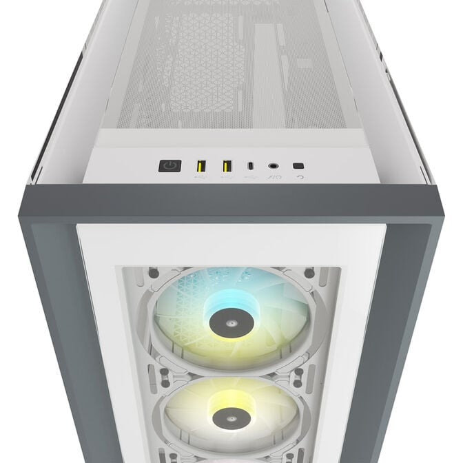 Corsair iCUE 5000X RGB Midi-Tower, Tempered Glass - wei&szlig; image number 3