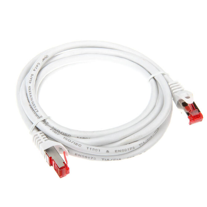 InLine Patch Cable Cat.6, S/FTP (PiMf), 250MHz, white - 2m image number 1