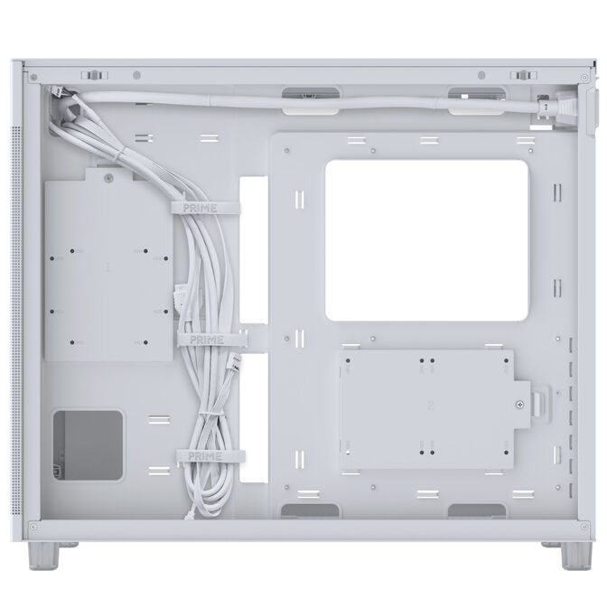 ASUS Prime AP303 PC Case, Mid Tower, ATX, Tempered Glass - White image number 7