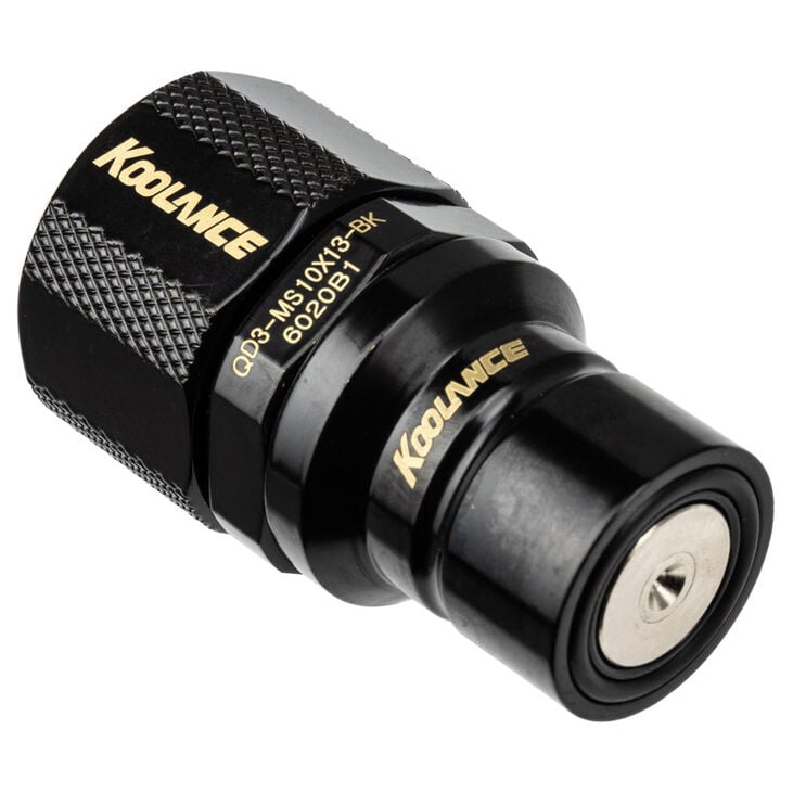 Koolance QD3 Schnellverschluss gerade männlich auf 13/10mm - no-spill, schwarz image number 0