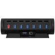 Streamplify HUB CTRL 7, 7x USB 3.0 Typ A, RGB, 12V, EU-Netzkabel - schwarz image number null