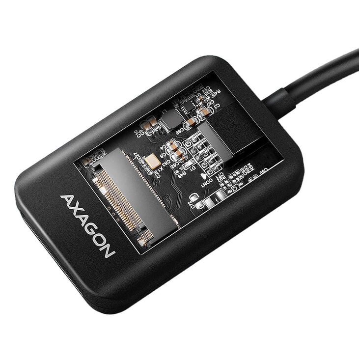 AXAGON ADM2-CM M.2-Adapter, USB-C 3.2 Gen2 -  NVMe / SATA SSD image number 2