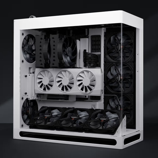 Noctua NF-A14X25r G2 PWM Sx2-PP chromax.black L&uuml;fter, LCP - schwarz, 140mm, 2er-Pack image number 6