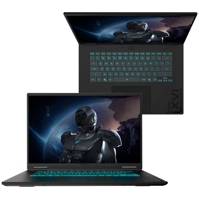 GIGABYTE Gaming A16 3THK3DE894SH, Black Steel Gaming Laptop, Ryzen 7 260, RTX 5050 image number 2