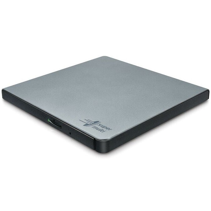 LG GP57ES40 external slimline DVD-RW drive, silver, USB 2.0 image number 0