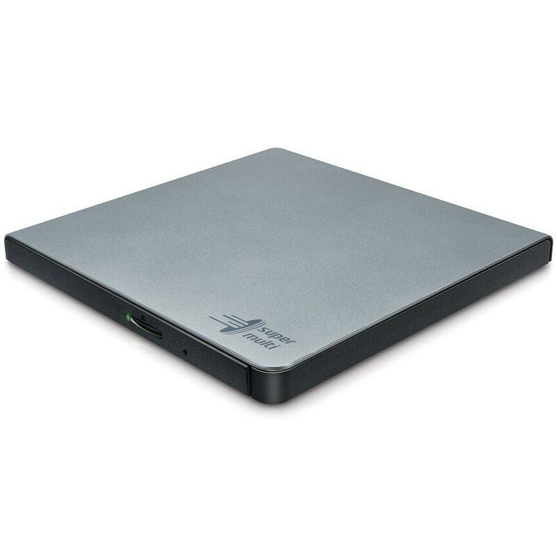 LG GP57ES40 externes slimline DVD-RW Laufwerk, silber, USB 2.0
