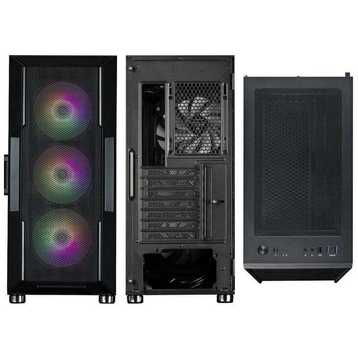 Zalman i3 Neo PC-Gehäuse, Midi-Tower, ATX, RGB, Tempered Glass - schwarz image number 5