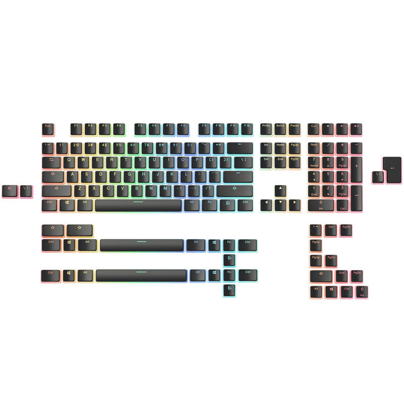 Glorious Aura Keycaps - 145 Keycaps, US-Layout, schwarz GAKC-148