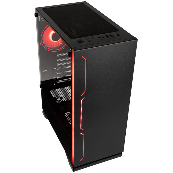 Kolink Inspire K11 ARGB Midi-Tower, Tempered Glass - schwarz image number 1