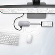 AXAGON HMC-6M2 Multiport-Hub, USB 3.0, M.2-SATA, HDMI, Gbit-LAN, 2x USB-A, 1x USB-C image number null