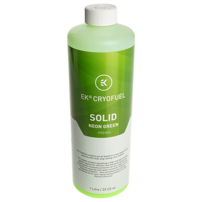 EK Water Blocks EK-CryoFuel Solid Premix, Neon Green - 1000ml image number 0