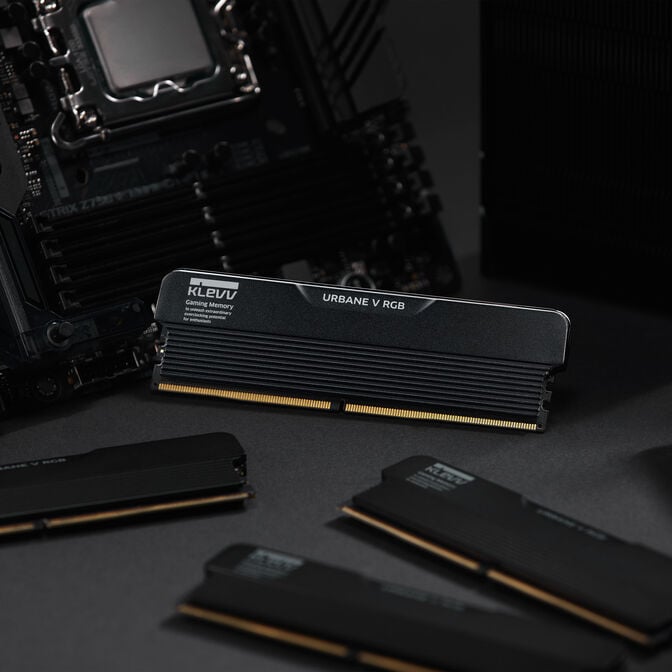 KLEVV URBANE V RGB DDR5-6000 RAM, CL28, XMP 3.0 & EXPO - 32 GB Dual-Kit, schwarz image number 12