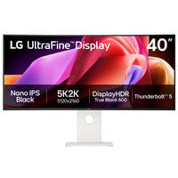LG UltraFine 40U990A-W, 39,7 Zoll 5K2K Curved Professional Monitor, 120Hz, IPS,  FreeSync Premium