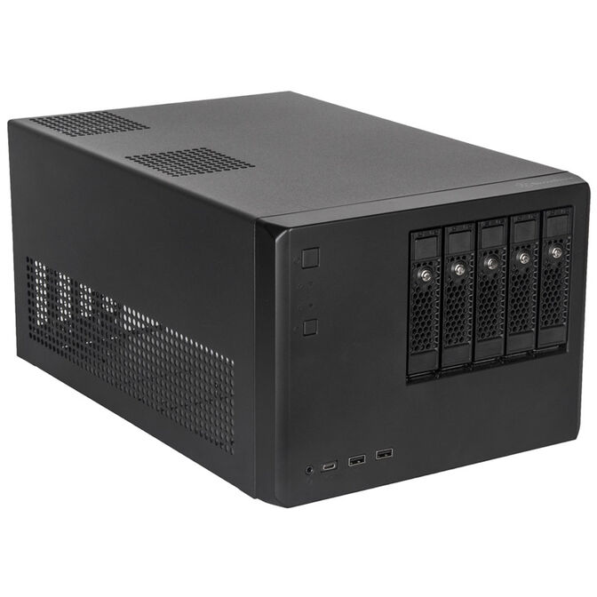 SilverStone SST-CS351B SAS-12G/SATA-6G NAS case with 5 drive bays image number 0